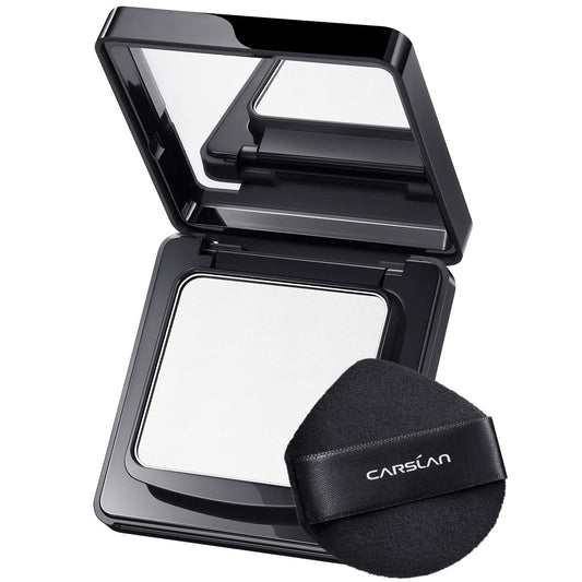 Oil Control Face Pressed Powder Compact, 24H Longlasting Waterproof Pressed Setting Powder Foundation Makeup, Shine Free, Poreless, Smooth, 01 Translucent for dry skin (0.28Oz) (0.28Oz)