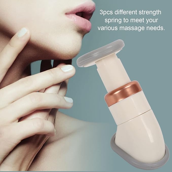 Portable Neck Slimmer and Jaw Exercise - Neckline Toning Massager System, Chin Exerciser for Men and Women