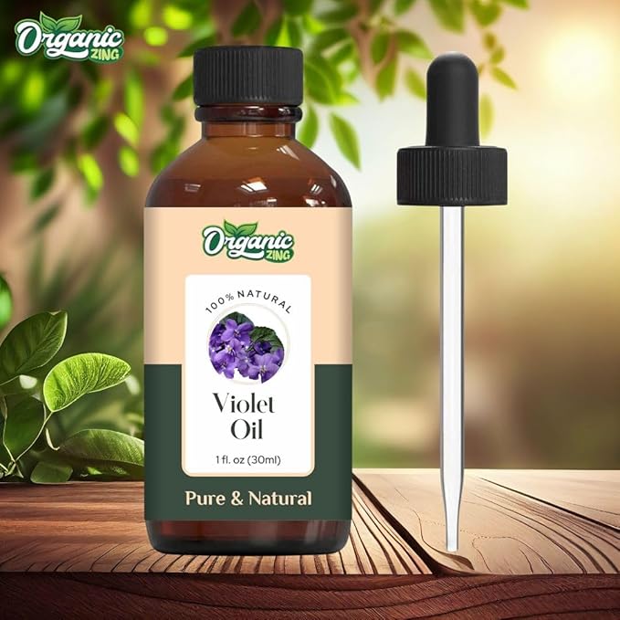 Violet (Viola) Oil | Pure & Natural Essential Oil for Aroma, Diffusers, Haircare & Massage - 30ml/1.01fl oz