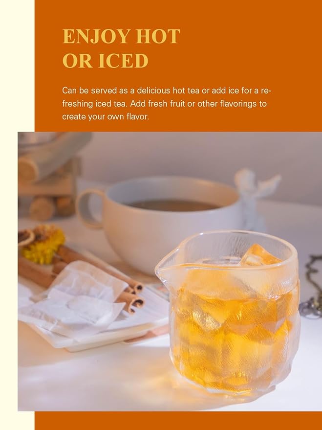 GLDNT Organic Oolong Tea Bags, Natural Organic Oolong Tea, Caffeinated, Hot & Iced Tea, 100 Count