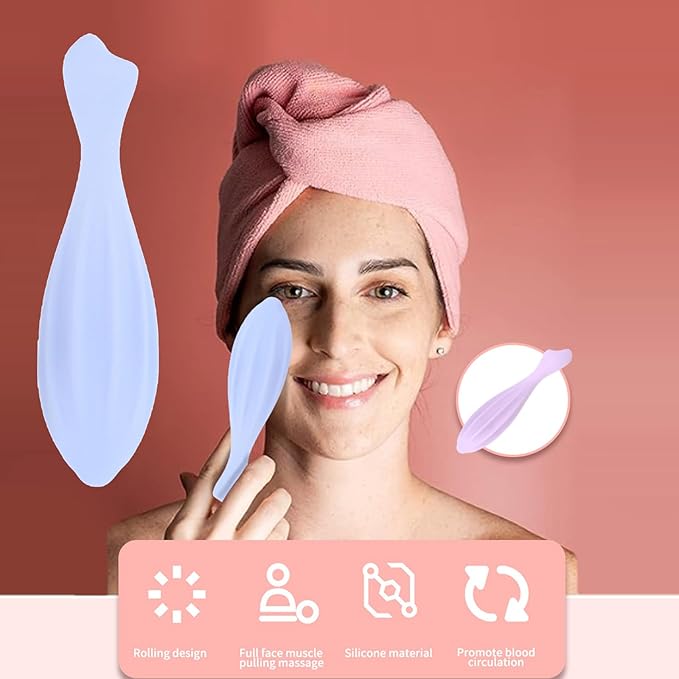 Silicone Face Roller Multifunctional Beauty Roller Skin Care for Face Roller Massager Moisturizing Beauty Tools