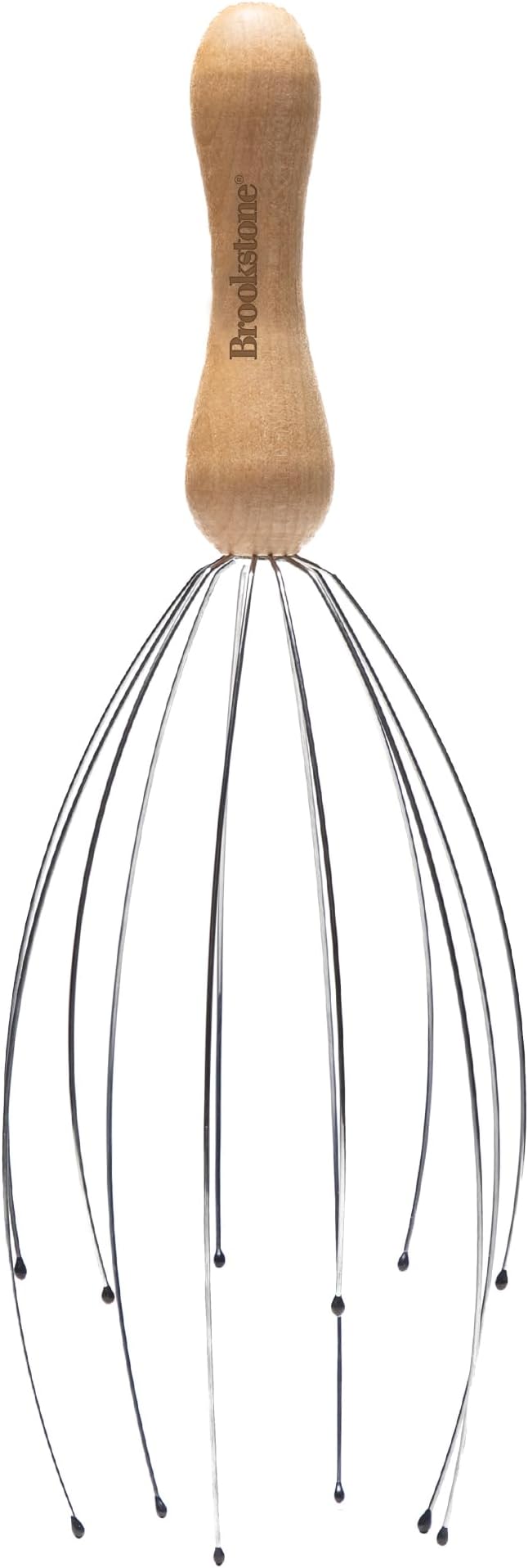 Brookstone Oak Head Massager Scalp | Head Massager for Relaxation | Premium Oak Head Scratcher for Stress Relief and Improved Circulation(Brown)