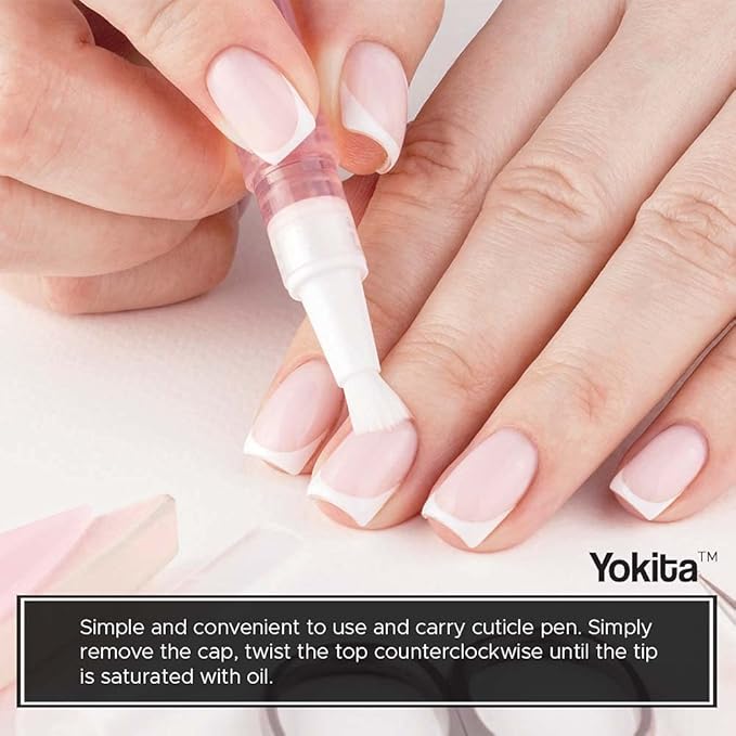 Premium Cuticle Oil Pen Milk and Honey Natural Healing Infused, Soothes and Moisturizes Cuticles with Vitamin E, 2 ML (Pomegranate)