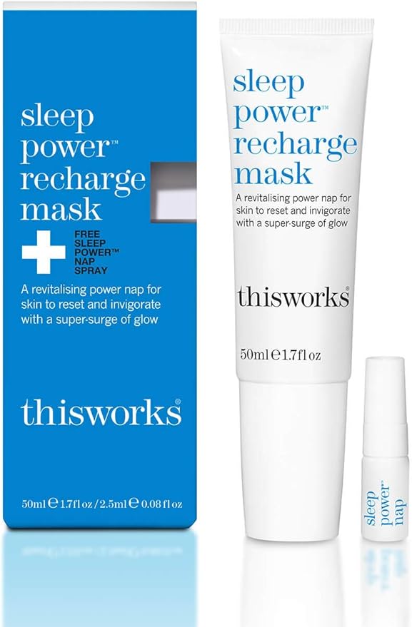 This Works Sleep Power Recharge Mask, 50ml, Plumping Treatment, Unisex Skin Treatment Mask