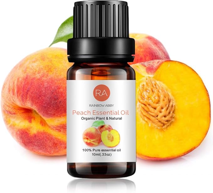 Peach Essential Oil 100% Pure Oganic Plant Natrual Flower Essential Oil for Diffuser Message Skin Care - 10ML