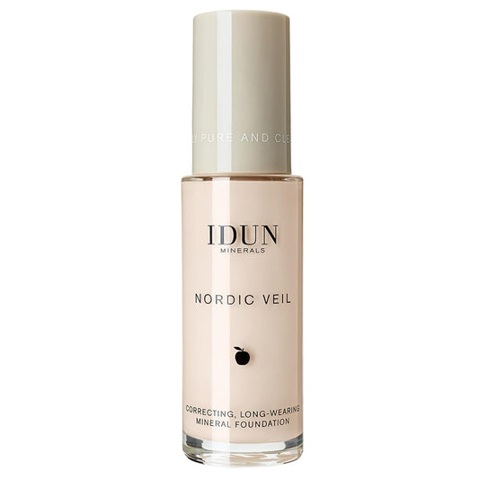Nordic Veil Foundation - Full and Poreless Coverage, Long Lasting, Soft Matte Finish - Purified and Safe for Sensitive Skin - 301 Jorunn - Extra Light Neutral - 0.88 oz