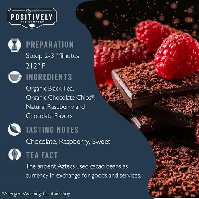 Organic Positively Tea Company, Lover's Cup Black Tea, Loose Leaf, 16 Ounce