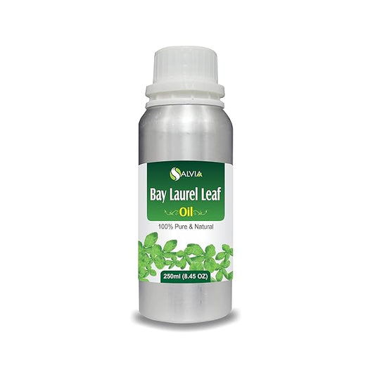 Bay Laurel Leaf Oil (Laurus Nobilis) Essential Oil 100% Pure & Natural Undiluted Unrefined Uncut Organic Standard Oil Therapeutic Grade Oil Aromatherapy Bulk Oil - 250ml
