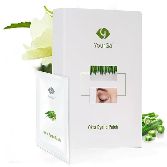 Okra Eye Care Patch,Effective Relief for Itchy, Dry Eyes, Hypoallergenic & Soothing for Sensitive Eyes, Individually Wrapped, Pack of 14
