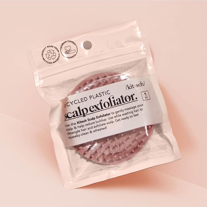 Kitsch Scalp Massager for Hair Care - Scalp Scrubber, Shampoo Brush & Exfoliator for All Hair Types - Relaxing & Exfoliating - Terracotta