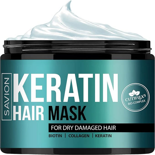 SAVION Keratin Hair Mask for Women - 8.45 oz Masque