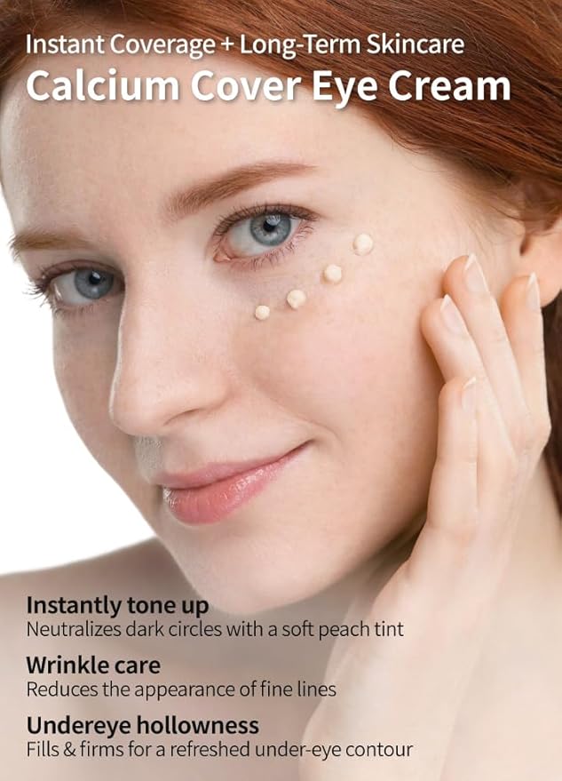 Korean Under Eye Cream – Hydrating Formula for Puffiness, Dark Circles & Fine Lines – Lightweight Eye Treatment for Men & Women, 15ml