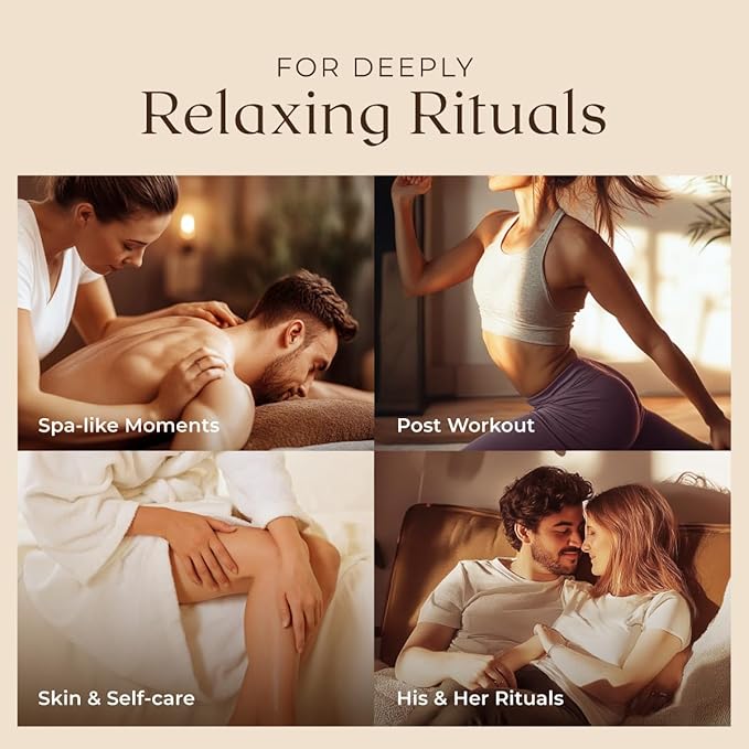 Gya Labs Lavender Relaxation Massage Oil - 8.45 Fl Oz - with Massage Roller Ball - Fast Absorbing 100% Pure Natural Blend of Spa Quality Oils for Skin, Muscle Relaxing - Calming, Aromatic, Self-Care