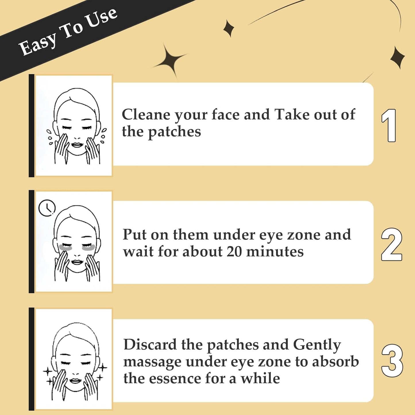 Adofect 31 Pairs Under Eye Patches -Reduce Eye Bags -24K Gold Eye Mask Collagen Under Eye Gel Pads for Puffiness and Dark Circle, Wrinkle, Revitalize and Refresh Your Skin