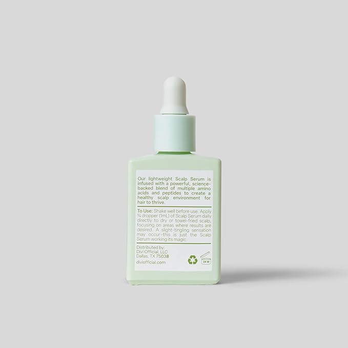 Divi Scalp Serum for Thinning Hair, 15ml – Clinically Tested, Nourishing Formula with Amino Acids, Caffeine & Rosemary Oil – Promotes Healthy Scalp & Fuller-Looking Hair, Reduces Oil & Product Buildup
