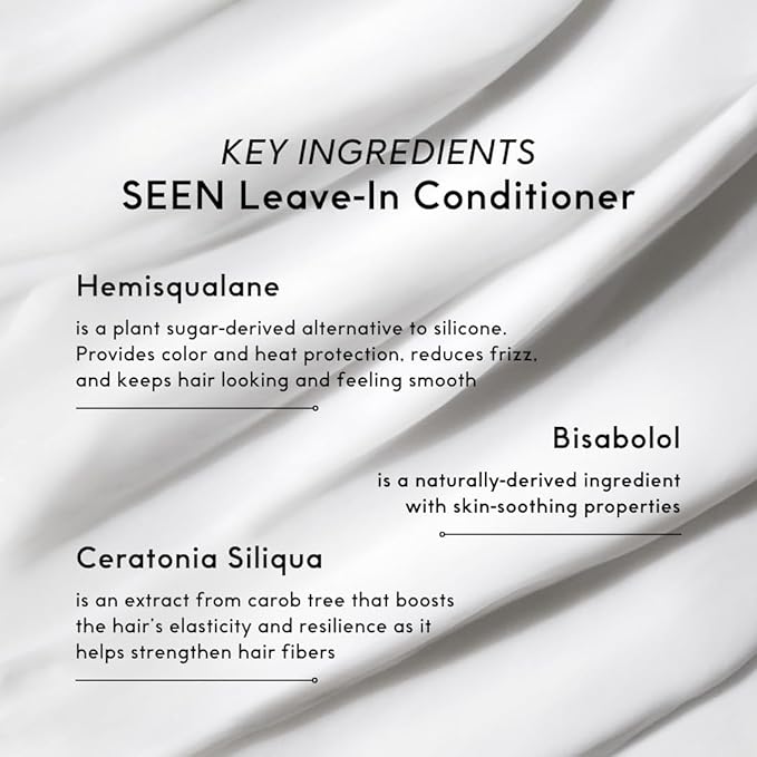 SEEN Leave-In Conditioner, Fragrance Free - Leave-In Hair Conditioner & Heat Protectant Spray- Detangles & Hydrates- No Parabens, Sulfates or Phthalate