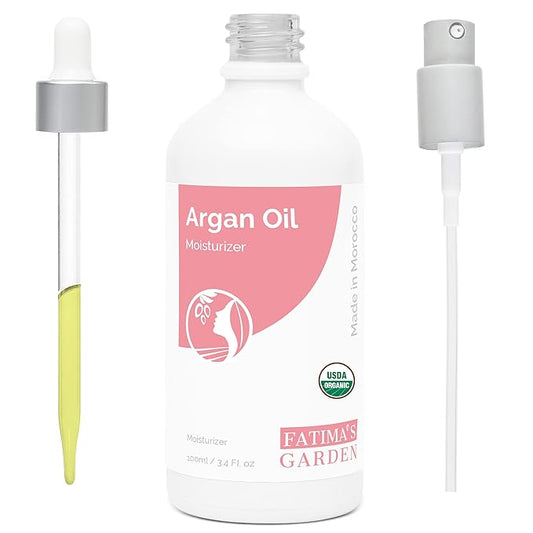 Fatima's Garden Argan Oil - Organic Moisturizer for Skin & Hair, 100ml