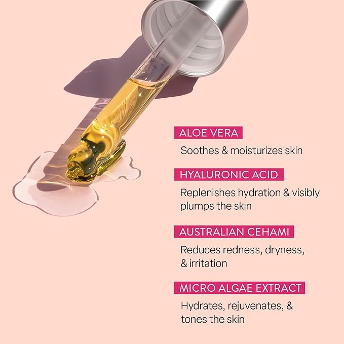 Hyaluronic Acid Serum for Face - Made From Pure Hyaluronic Acid Serum - Hydrating Serum Hyaluronic Acid for Enhanced Skin Texture 1oz