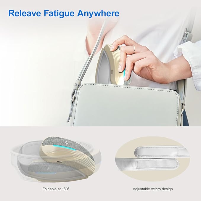 Portable Electric Head Massager, 5 Modes with Heat & Bluetooth, Deep Relaxation for Fatigue, Stress, and Sleep