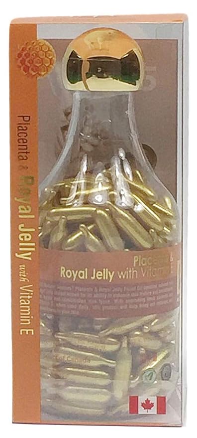 Lamb Placenta & Royal Jelly with Vitamin E Facial Oil, 200 Gelcaps, Bill Natural Sources