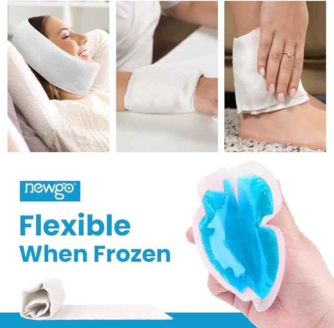NEWGO Bundle of Cooling Eye Mask Gel and Small Ice Packs