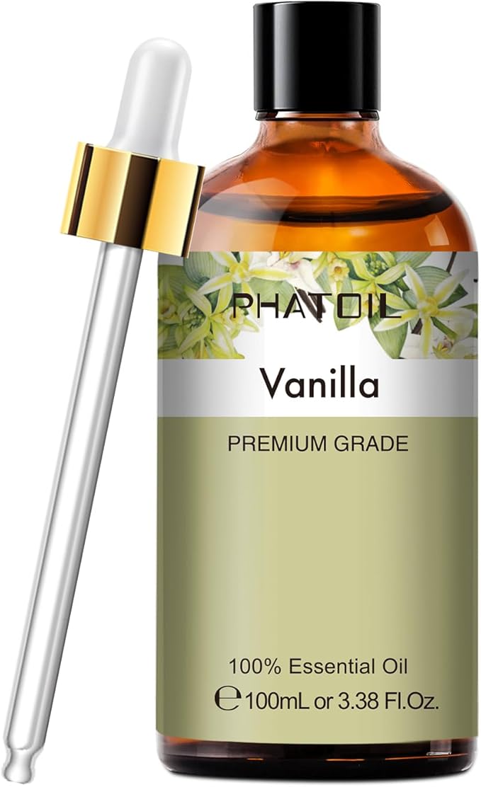 Vanilla Essential Oil 100ML, Vanilla Essential Oils for Diffuser, Humidifier, Aromatherapy, Sleep, Relax