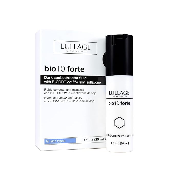 LULLAGE bio10 forte Dark Spot Corrector Fluid for All Skin Types, Formulated with B-CORE 221TM and Soy Isoflavones to help reduce dark spot appearance (1 Fl Oz)
