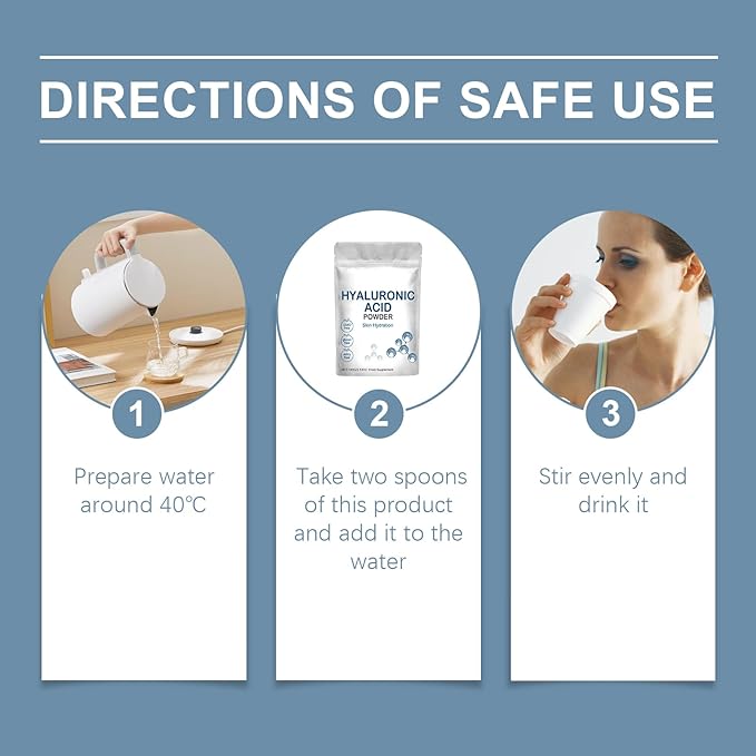 Hyaluronic Acid Powder for Skin Care, Anti-Aging Skincare, Water-Soluble Moisturizing Ingredient for DIY Facial Serum