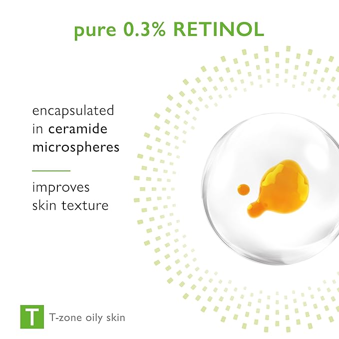 pureRETINOL 0.3 Refining Retinol Dermo-Night Cream with Encapsulated Retinol, Reduces the Appearance of Imperfections and Wrinkles, For Oily & Combination Skin, 1.35 fl oz