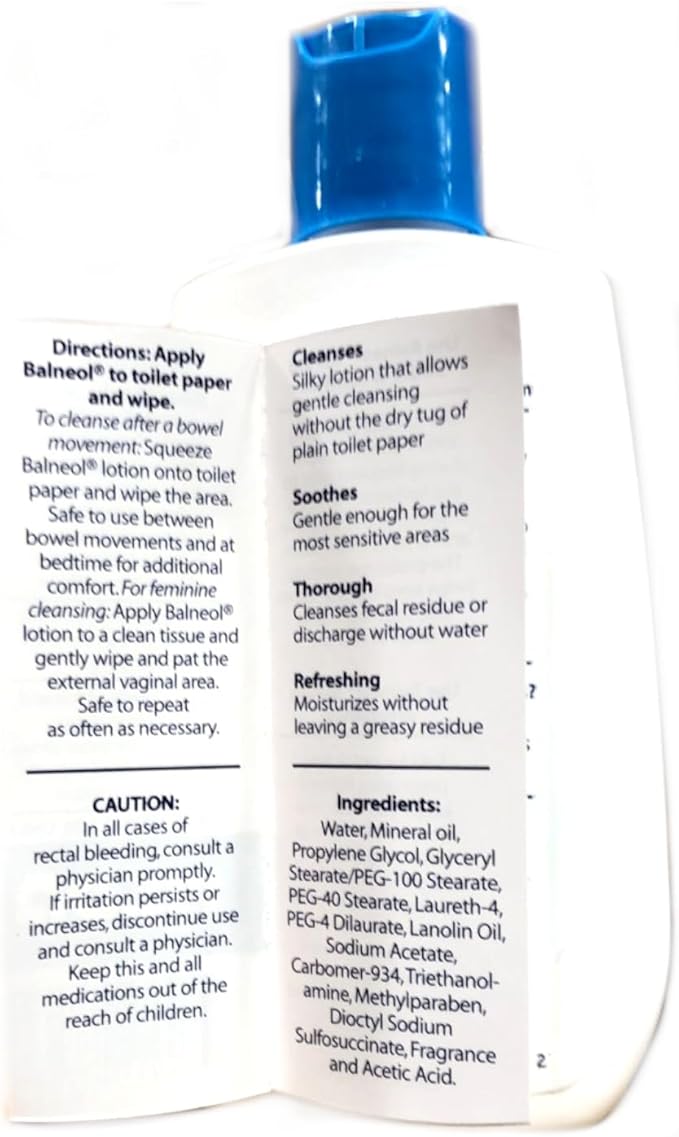 Balneol Hygienic Cleansing Lotion, 3.0 Oz - Buy Packs and Save (Pack of 4)