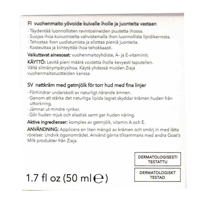 Ziaja Goat's Milk Night Cream - Face Cream