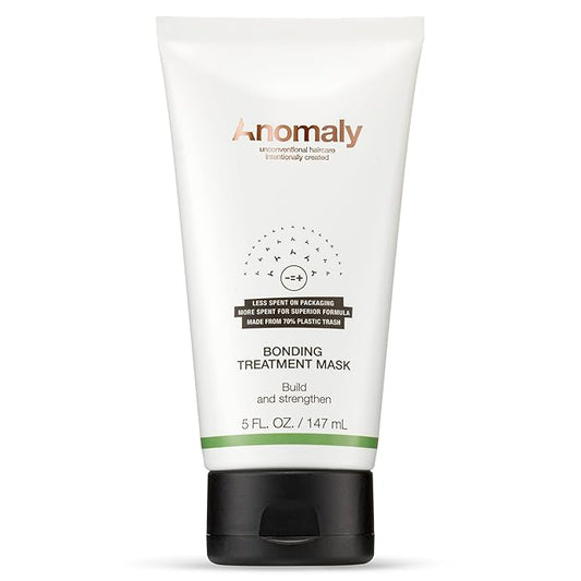 Anomaly Bonding Treatment Mask with Keratin for Dry & Damaged Hair | Strengthen & Protect | Sulfate Free & Paraben Free | Eco Friendly & Sustainable Packaging from Ocean Plastic, 5 fl. oz., white
