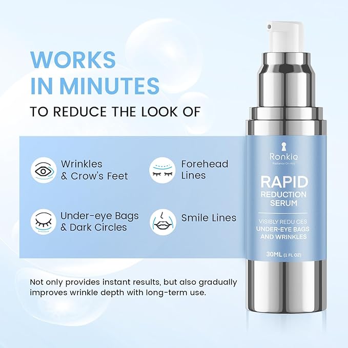 Instant Face Lift Cream: Rapid Reduction Eye Serum Firms Under Eye Bags and Wrinkles for Middle-aged Women Before Dating & Work 1 Fl Oz