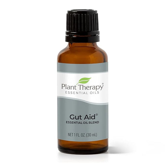 Plant Therapy Gut Aid Essential Oil Blend 30 mL (1 oz) 100% Pure, Undiluted, Natural Aromatherapy for Upset Stomach Relief