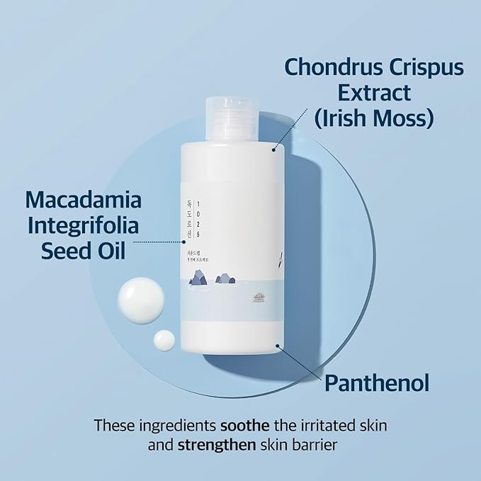 ROUND LAB 1025 Dokdo Lotion 6.76 Fl Oz, Intense Long-Lasting Hydration with Triple Hyaluronic Acid, Fluid Texture for Skin Barrier Protection, Face Moisturizer for Deep Moisture, Korean Skin Care