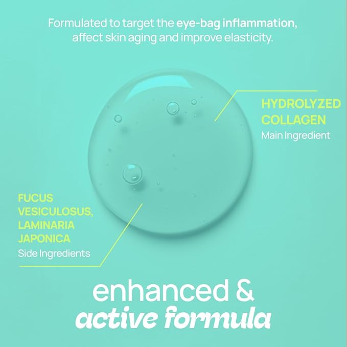 Under Eye Patches – 24 Hydrogel Pads, Hydrating & Restoring Sets with Seaweed and Chamomile