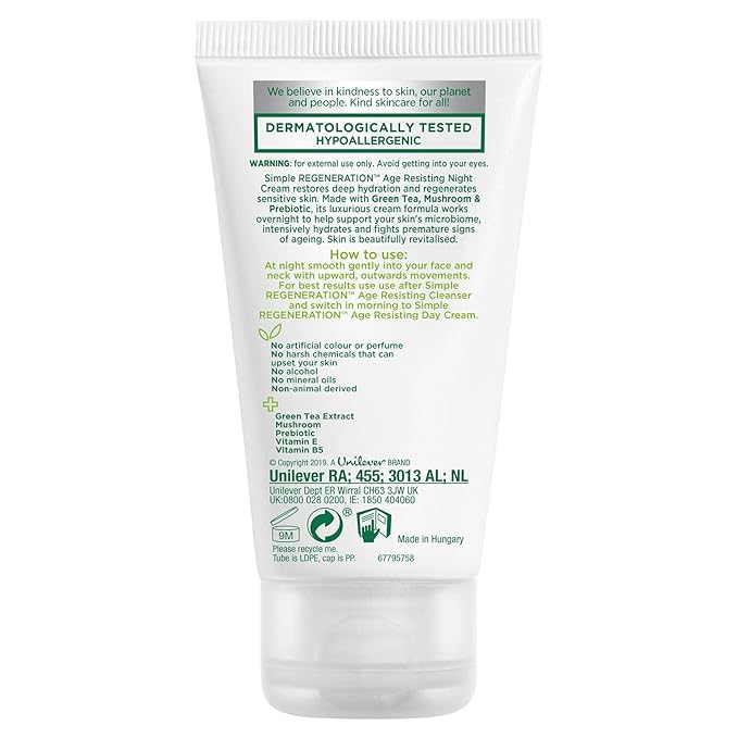 Simple Regeneration Age Resisting Night Cream (50ml)