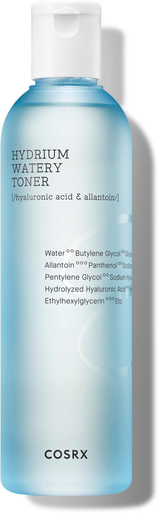 COSRX Hydrium Watery Toner, 280ml / 9.46 fl.oz | Moisturizing Korean Toner | Hyaluronic Acid, Allantoin, Panthenol | Korean Skin Care, Not Tested on Animals, Paraben Free