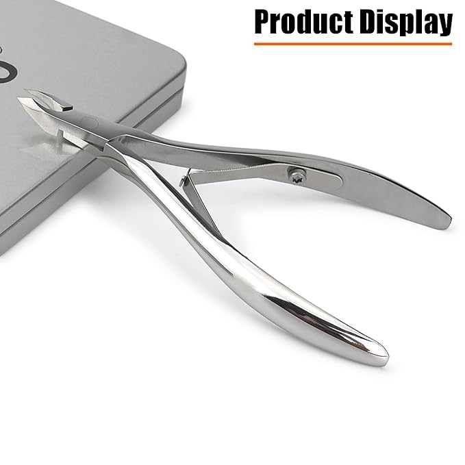 LePinko Salon-Quality Cuticle Trimmer with Cuticle Pusher, Super Labor-saving Cuticle Cutter, Sharp Cuticle Clippers for Manicurist, Professional Pedicure Manicure Nail Care Tool, 5mm Jaw