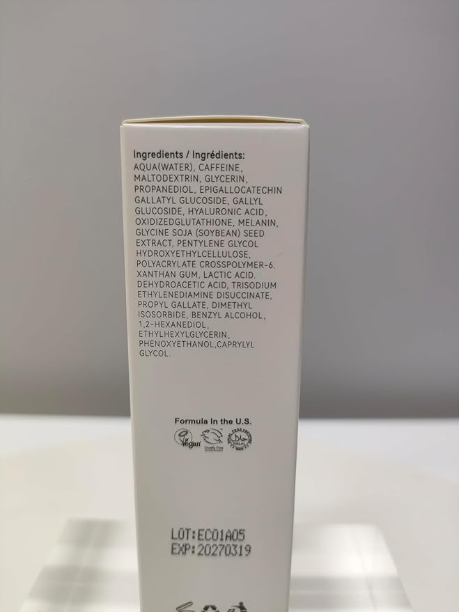 Caffeine Solution 5% + EGCG Eye Serum for Skin Care Caffeine Eye Hyaluronic Acid Reducing Puffiness and Dark Circles, Niacinamide Under Serum, Under Bags and Wrinkles 30ml