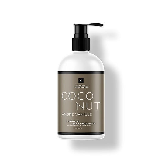 Natural Inspirations Coconut Ambre Vanille Nourishing Hand + Body Lotion 12oz