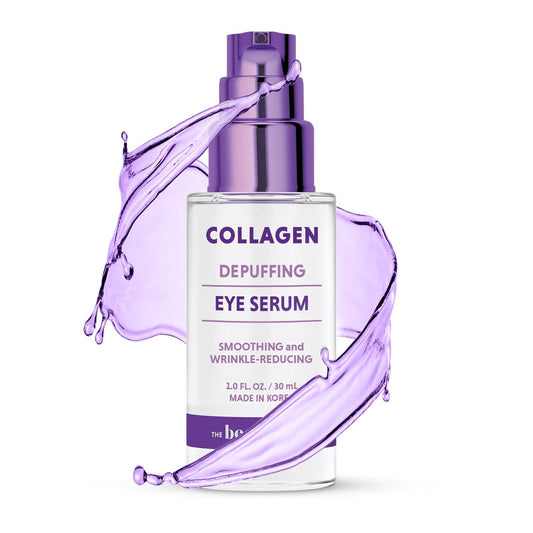Collagen & Hyaluronic Acid Under Eye Serum - Anti Aging - Hydrating, Reduces Puffiness, Dark Circles & Wrinkles - Cruelty Free Korean Skin Care For All Skin Types - 1 oz / 30 ml