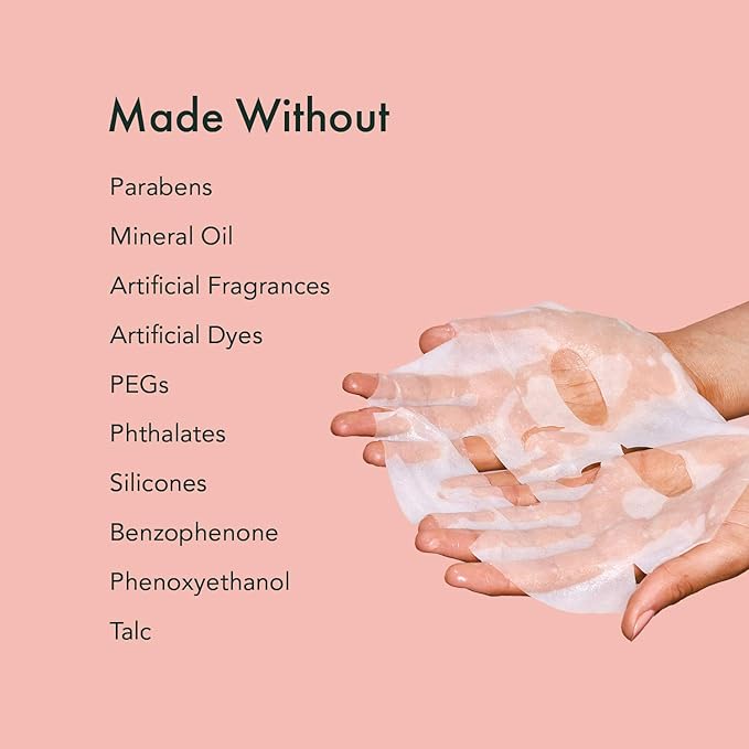 Rael Face Mask Skin Care, Tea Tree Face Masks - Bamboo Facial Sheet Mask, Korean Skincare, with Tea Tree Oil and Fruit Extracts, All Skin Types (Tea Tree, 5 Sheets)