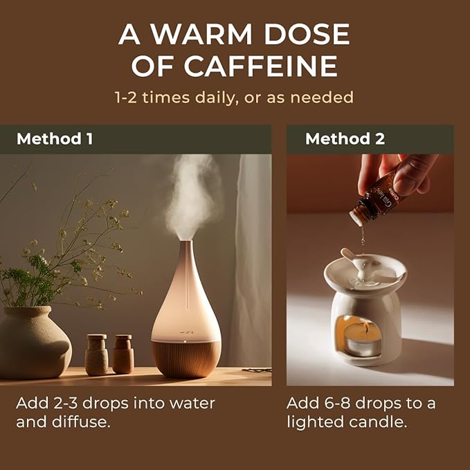 Gya Labs Coffee Essential Oil for Diffusers - 0.34 Fl Oz - 100% Pure Natural Coffee Oil for Hair, Skin, Aromatherapy Fragrance Bath Bombs, Spray & Candle Making Scent