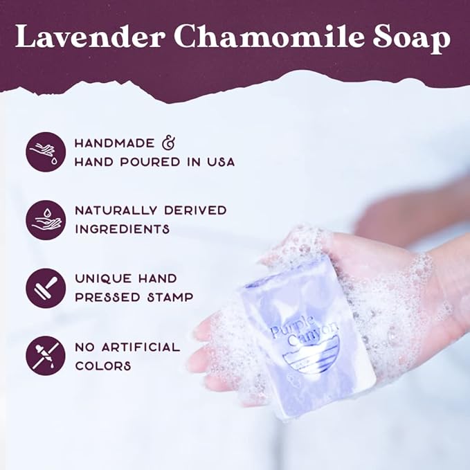 Purple Canyon Bath Gift Set for Women | Relaxing Lavender and Lilac Self-Care Gift for Women