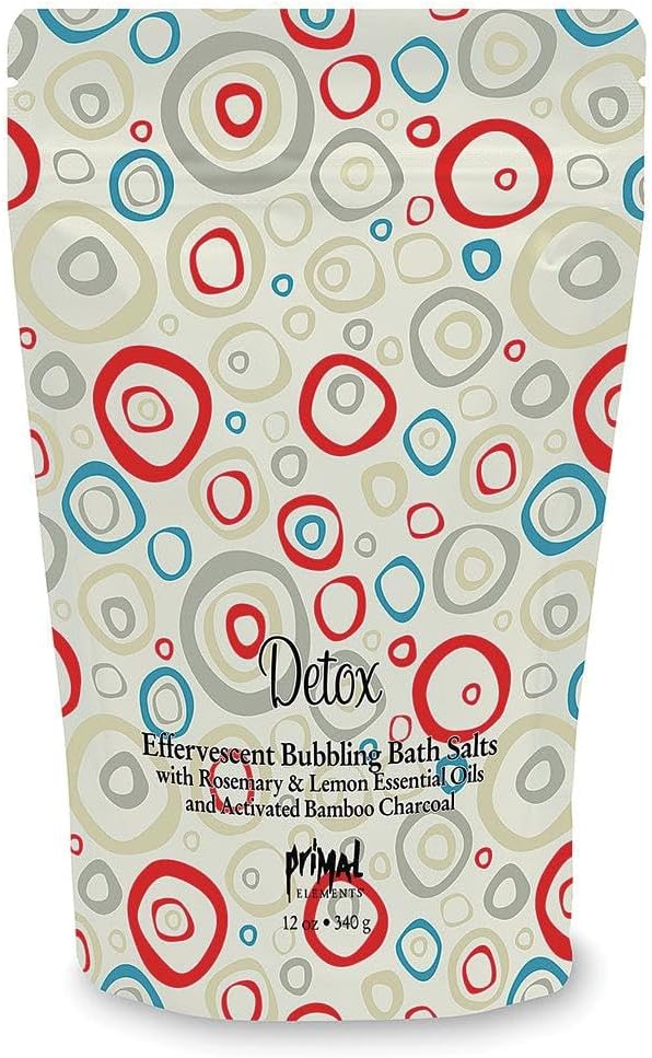 Primal Elements Bubbling Bath Salts, Detox, 12 Ounce