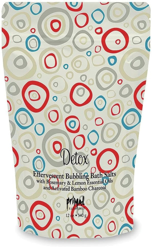 Primal Elements Bubbling Bath Salts, Detox, 12 Ounce