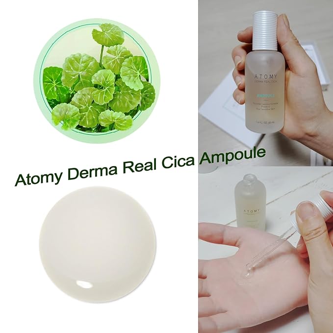 Skincare Ampoule, Soothing & Repairing Serum for ATOMY Derma Real Cica Ampoule, 1.4fl.oz.