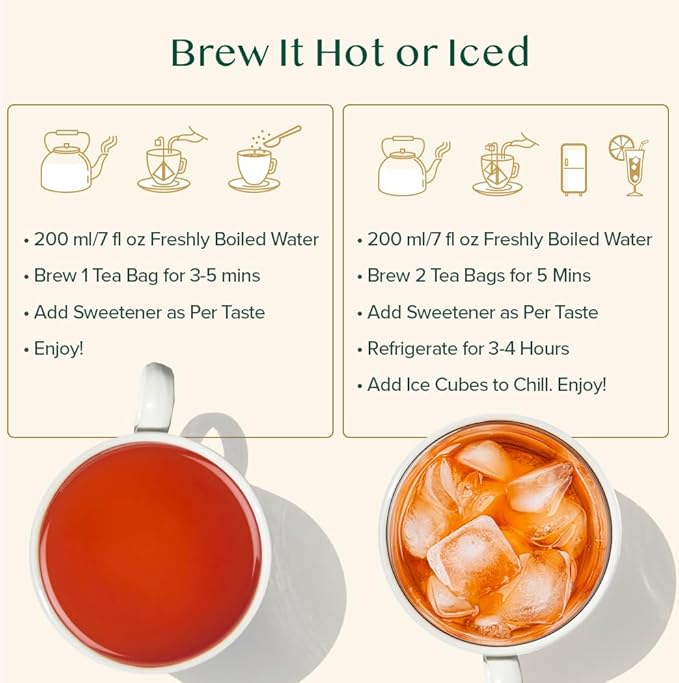 VAHDAM, Darjeeling Black Tea Bags (100 Count) High Caffeine, Non GMO, Gluten Free | Smooth & Sweet Tea With Distinguished Fruity Notes | Full Bodied