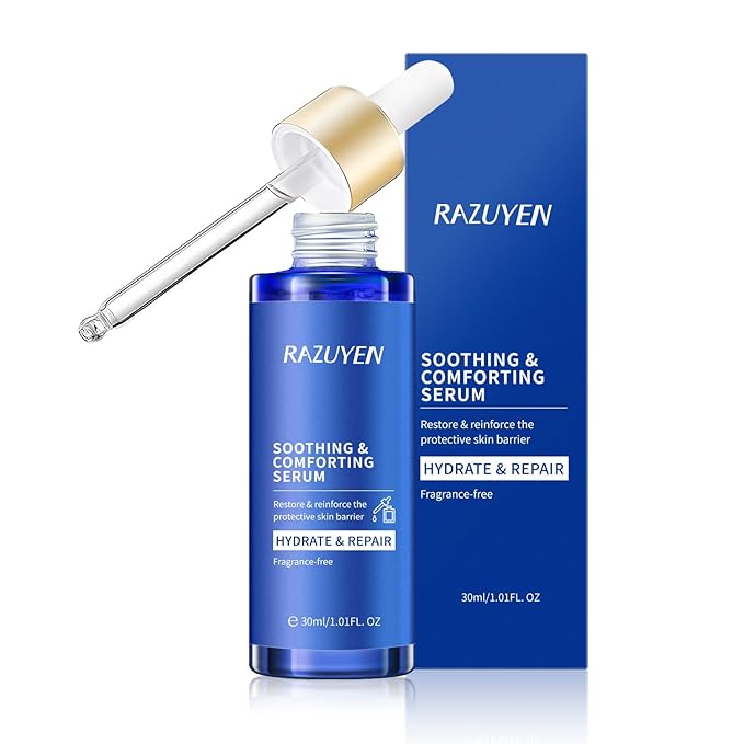 Soothing Collagen Serum for Face, Repair And Moisturize Skin, Anti Aging Face Serum for Women With Panthenol, Gentiana Scabra Root Extract, 1.01 FL OZ